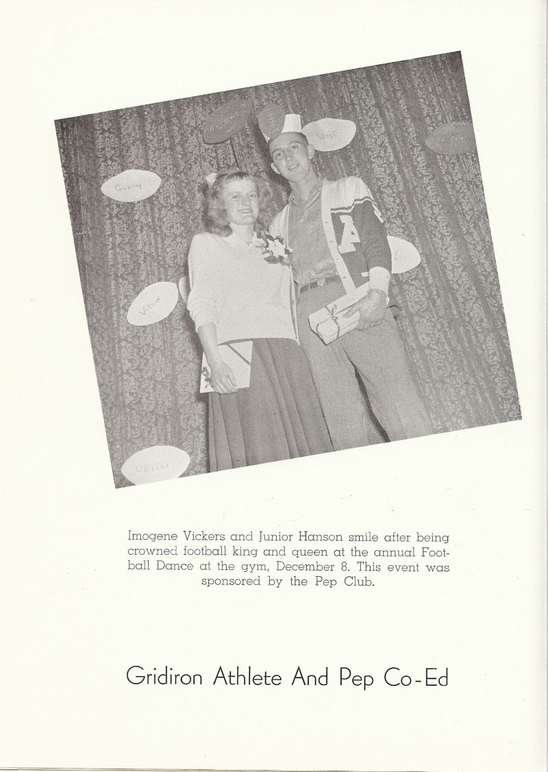 1949 Imogene Vickers, Junior Hanson, 